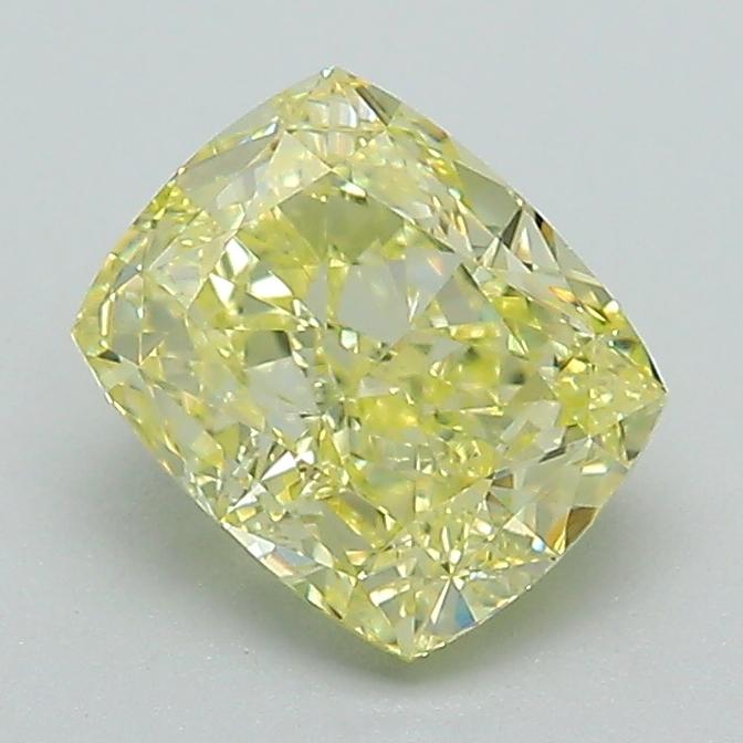 1.40 Ct. Fancy Intense Yellow Cushion Lab Grown Diamond