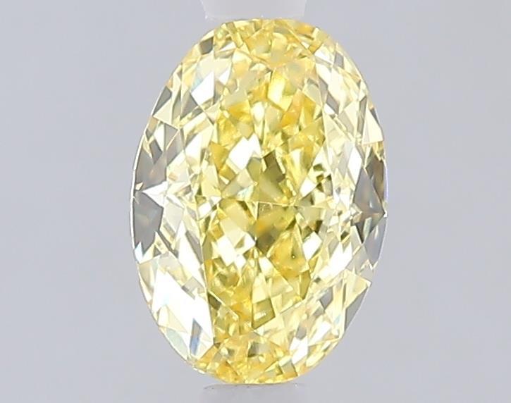 1.08 Ct. Fancy Intense  Yellow Oval Lab Grown Diamond
