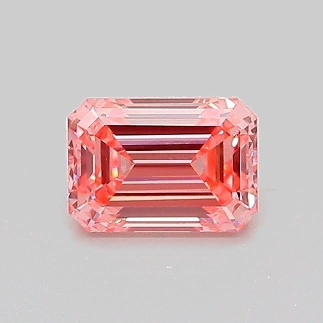 0.54 Ct. Fancy Vivid Pink Emerald Lab Grown Diamond