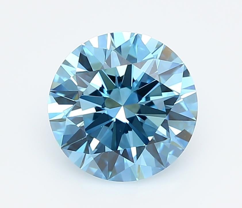 2.53 Ct. Fancy Vivid  Blue Round Lab Grown Diamond