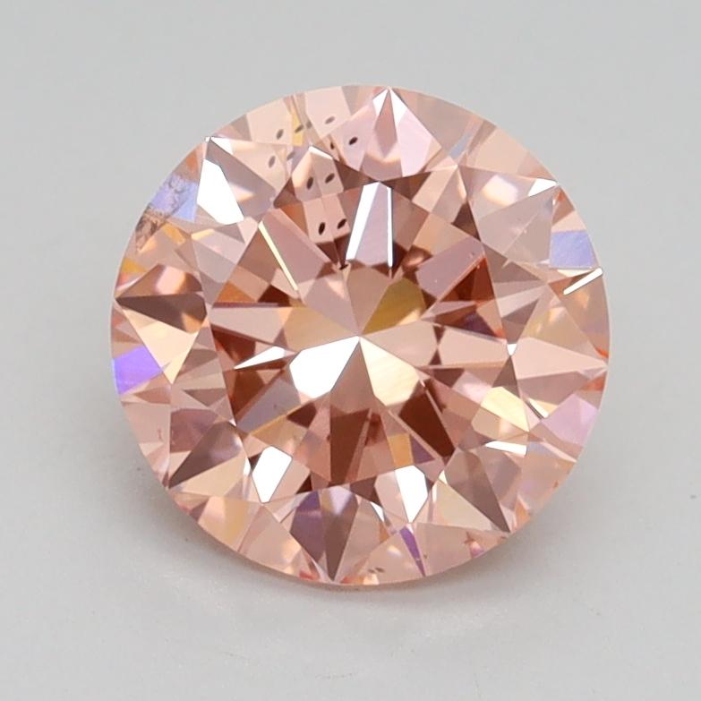 1.56 Ct. Fancy Intense Pink Round Lab Grown Diamond