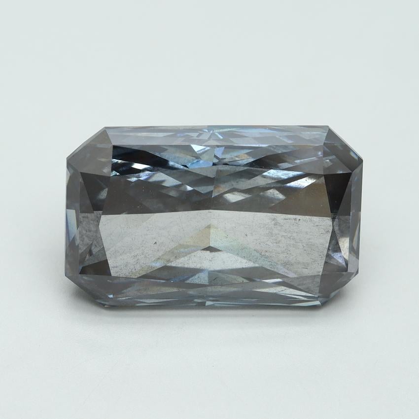 10.26 Ct. Fancy Greyish Blue Radiant Lab Grown Diamond