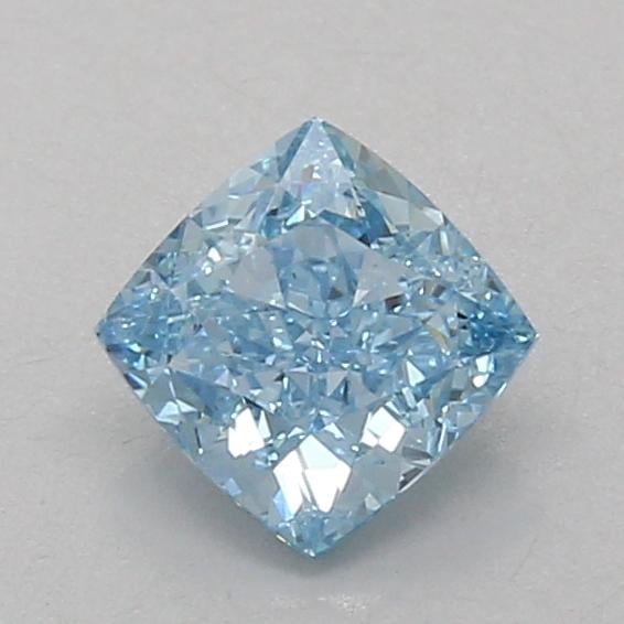 1.04 Ct. Fancy Vivid Blue Cushion Lab Grown Diamond