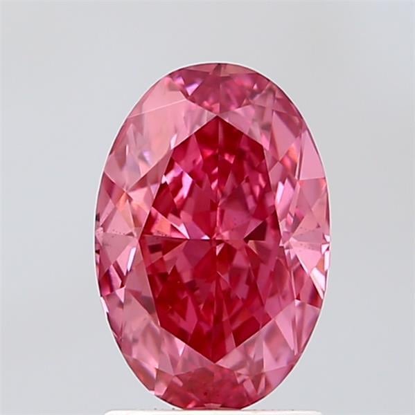 2.08 Ct. Fancy Vivid  Pink Oval Lab Grown Diamond