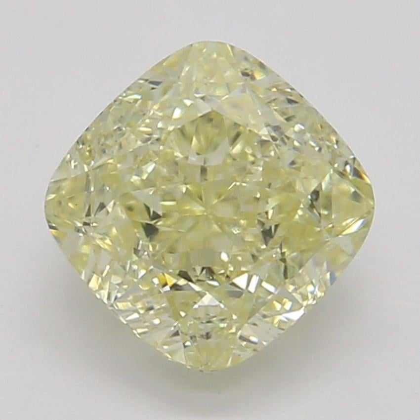 0.85 Ct. Fancy Light Yellow Cushion Diamond