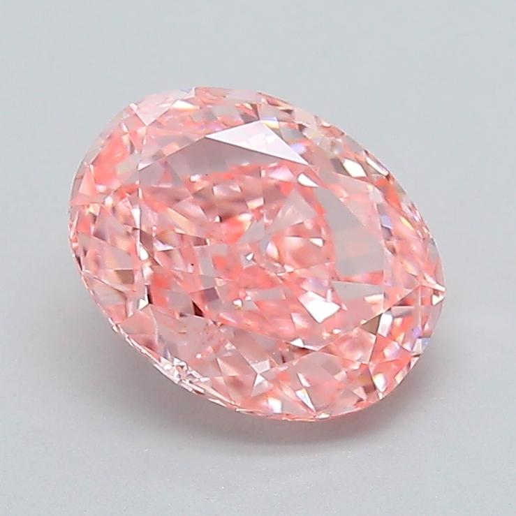 2.05 Ct. Fancy Vivid  Pink Oval Lab Grown Diamond