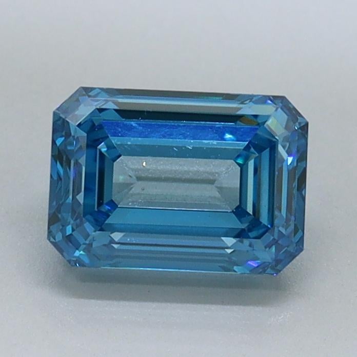 1.00 Ct. Fancy Vivid Blue Emerald Lab Grown Diamond