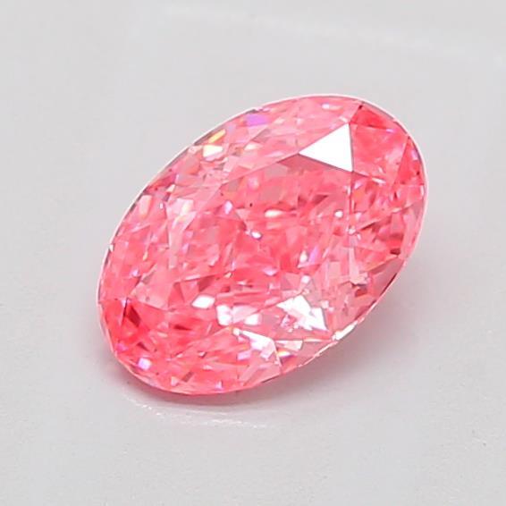1.06 Ct. Fancy Vivid Pink Oval Lab Grown Diamond