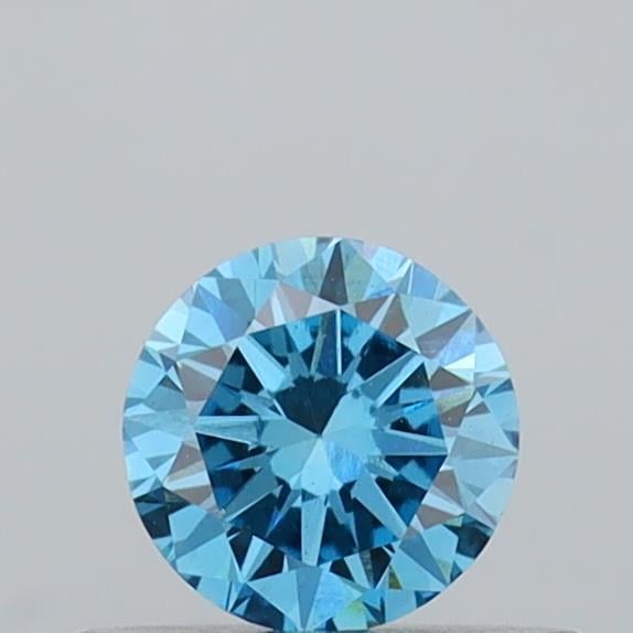 0.35 Ct. Fancy Vivid Blue Round Lab Grown Diamond