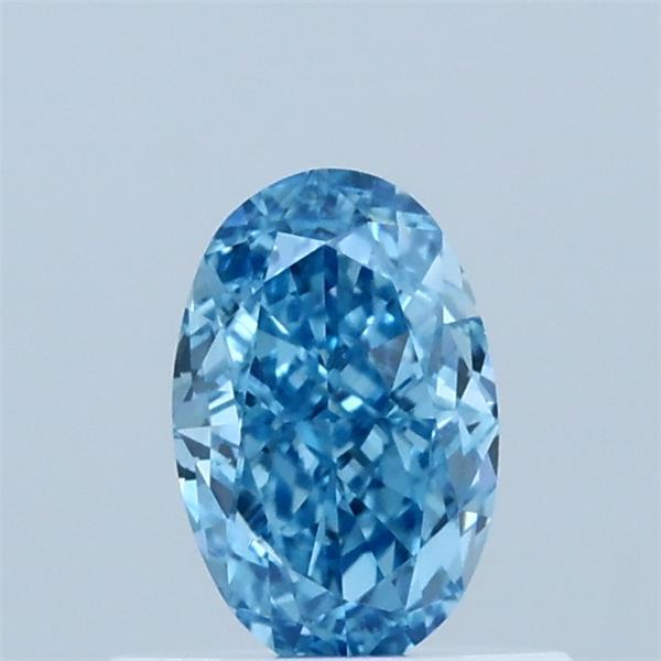 0.59 Ct. Fancy Vivid Blue Oval Lab Grown Diamond