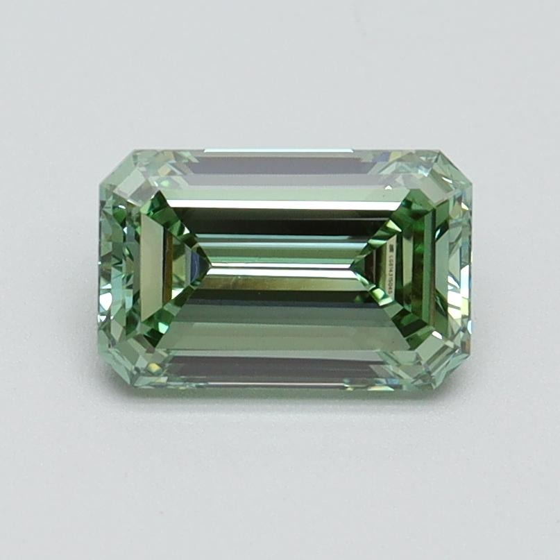 1.00 Ct. Fancy Vivid Green Emerald Lab Grown Diamond