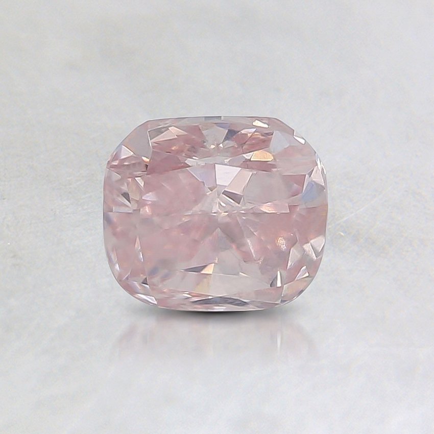 0.70 Ct. Fancy Orangy Pink Cushion Diamond