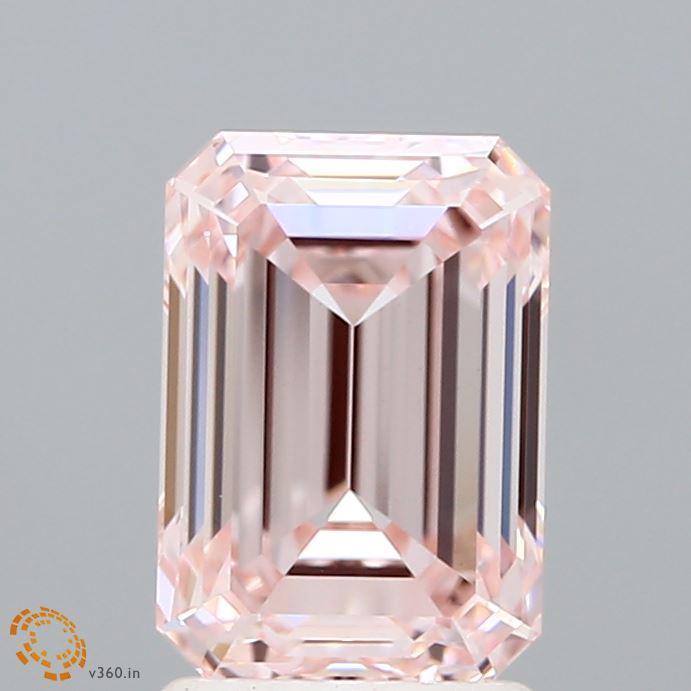 2.24 Ct. Fancy Intense Pink Emerald Lab Grown Diamond