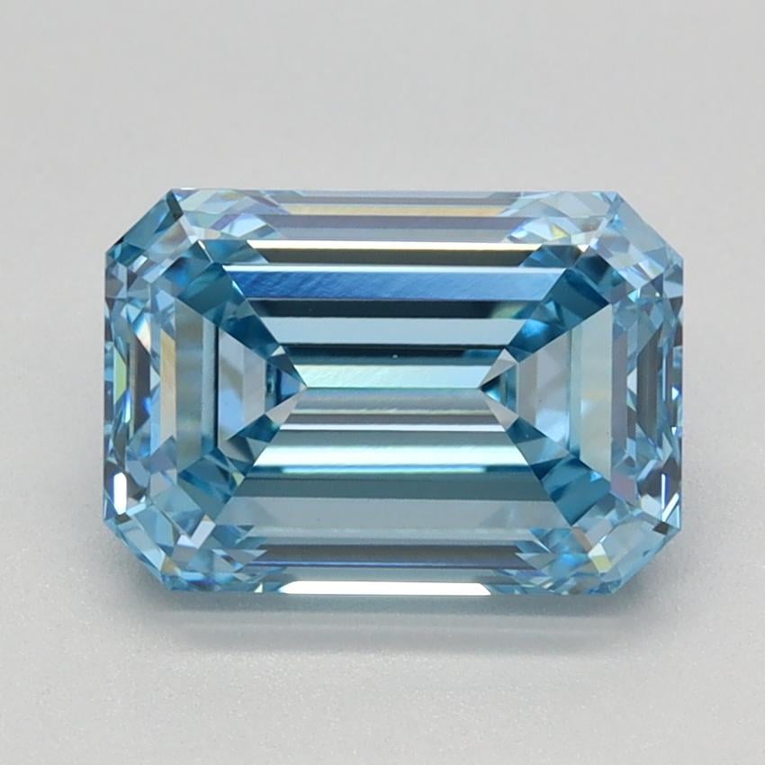 2.06 Ct. Fancy Intense  Blue Emerald Lab Grown Diamond