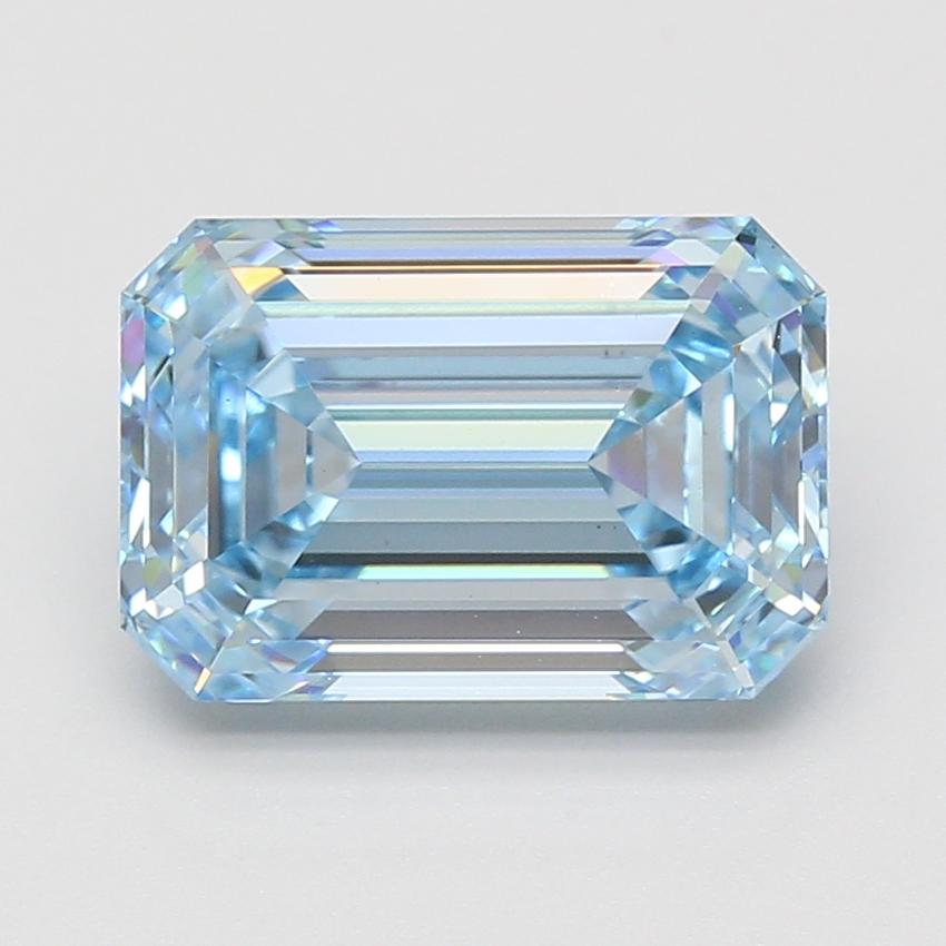5.01 Ct. Fancy Vivid Blue Emerald Lab Grown Diamond