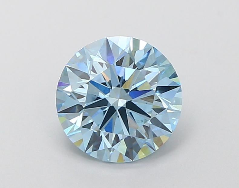 1.83 Ct. Fancy Vivid  Blue Round Lab Grown Diamond