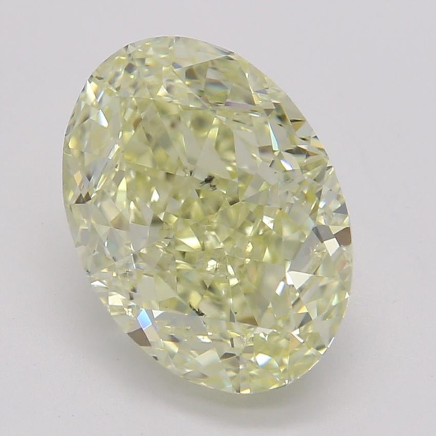 2.03 Ct. Fancy Light Yellow Oval Diamond