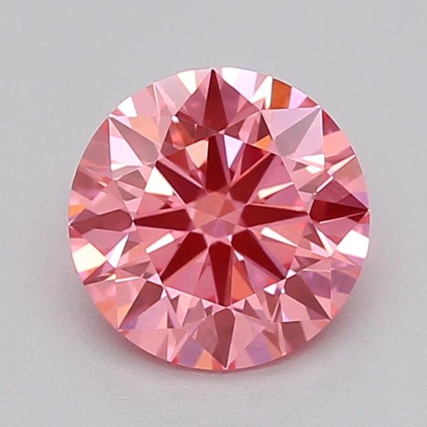 0.52 Ct. Fancy Vivid  Pink Round Lab Grown Diamond