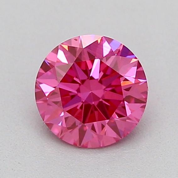 0.30 Ct. Fancy Vivid  Pink Round Lab Grown Diamond