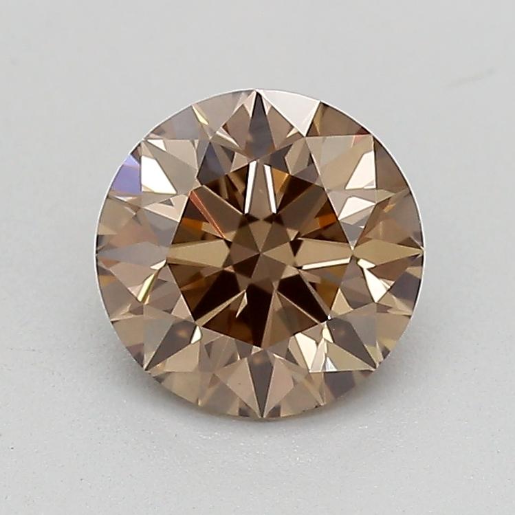 0.61 Ct. Fancy Light  Brown Round Lab Grown Diamond