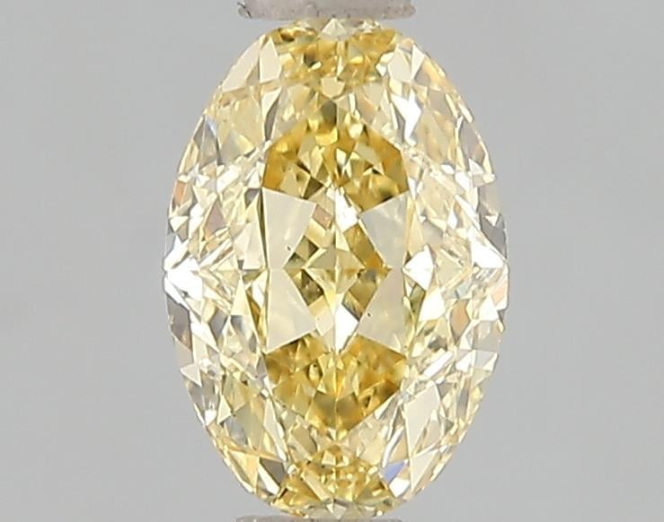1.10 Ct. Fancy Vivid Yellow Oval Lab Grown Diamond
