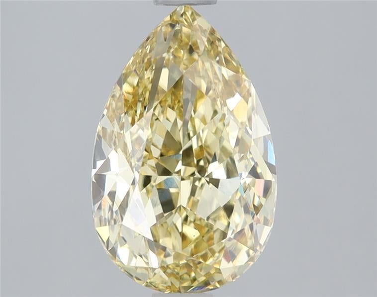 2.78 Ct. Fancy Intense Yellow Pear Lab Grown Diamond