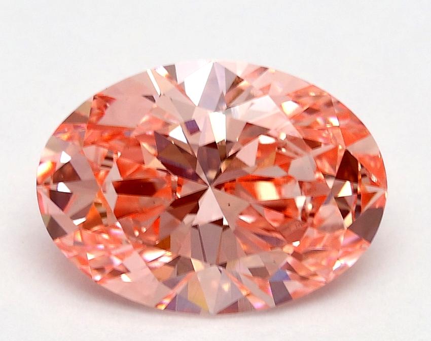 2.32 Ct. Fancy Vivid Pink Oval Lab Grown Diamond