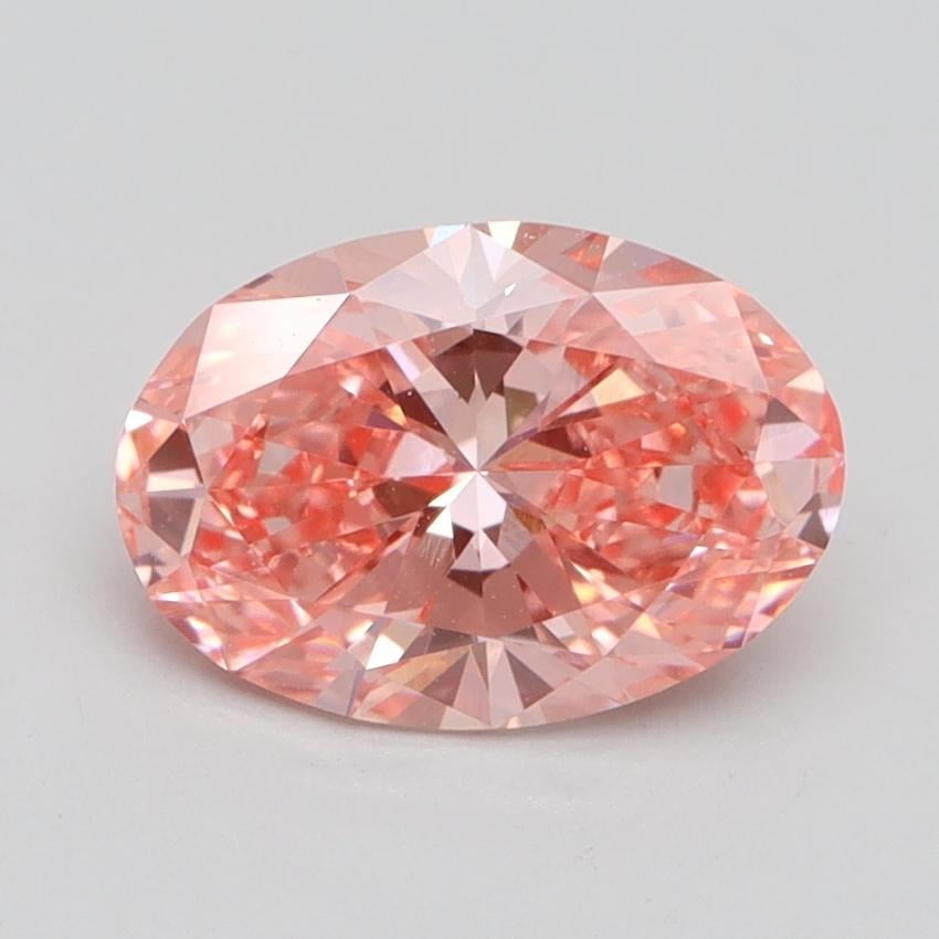 1.61 Ct. Fancy Vivid Pink Oval Lab Grown Diamond