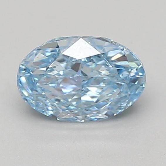 1.06 Ct. Fancy Vivid Blue Oval Lab Grown Diamond