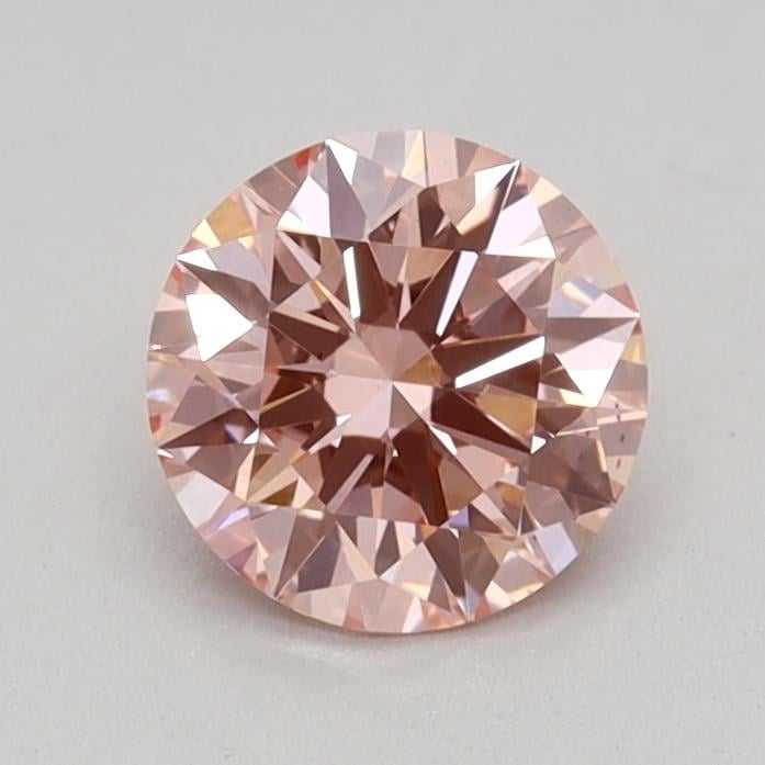 0.59 Ct. Fancy Vivid Pink Round Lab Grown Diamond