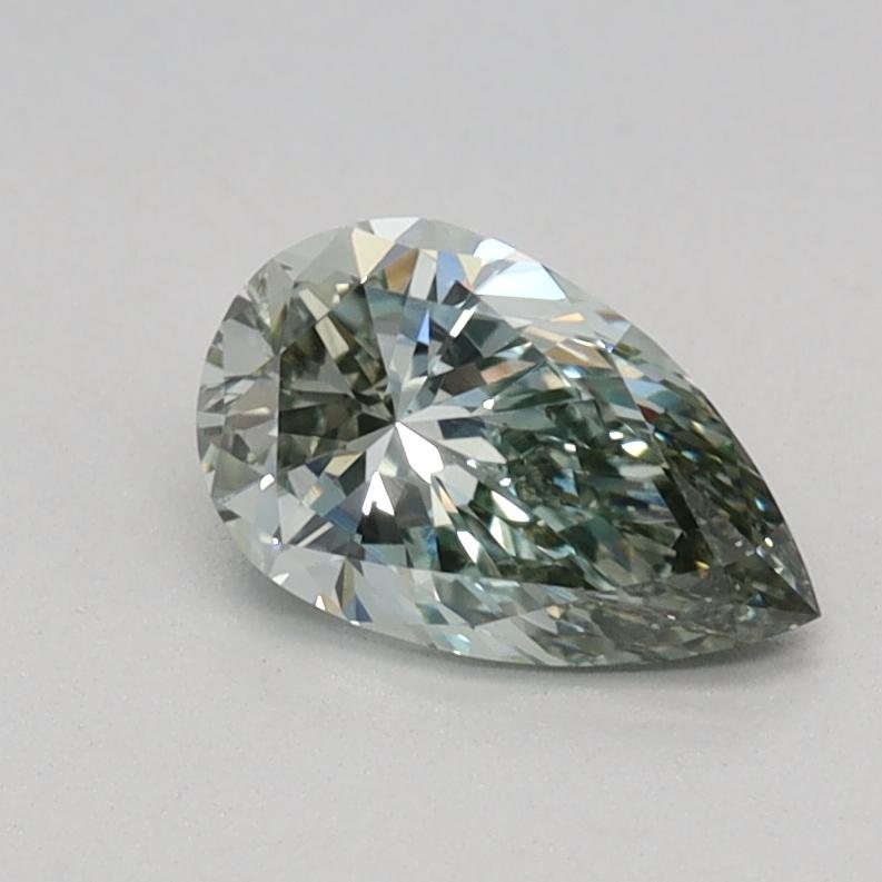 0.53 Ct. Fancy Intense Green Pear Lab Grown Diamond