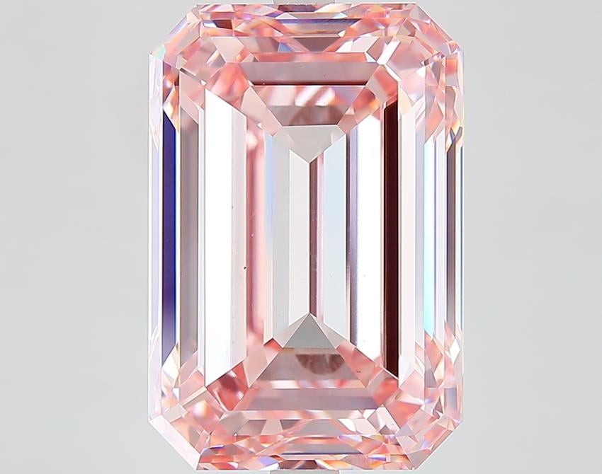 10.35 Ct. Fancy Intense Pink Emerald Lab Grown Diamond