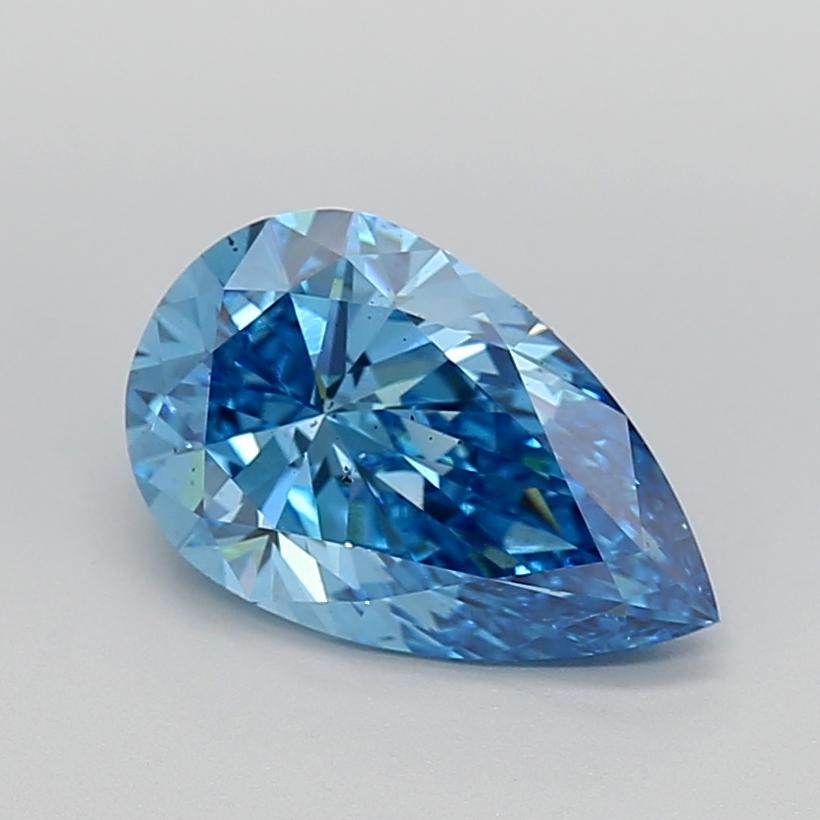 2.61 Ct. Fancy Vivid  Blue Pear Lab Grown Diamond