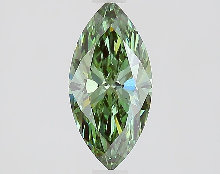 1.03 Ct. Fancy Vivid Green Marquise Lab Grown Diamond