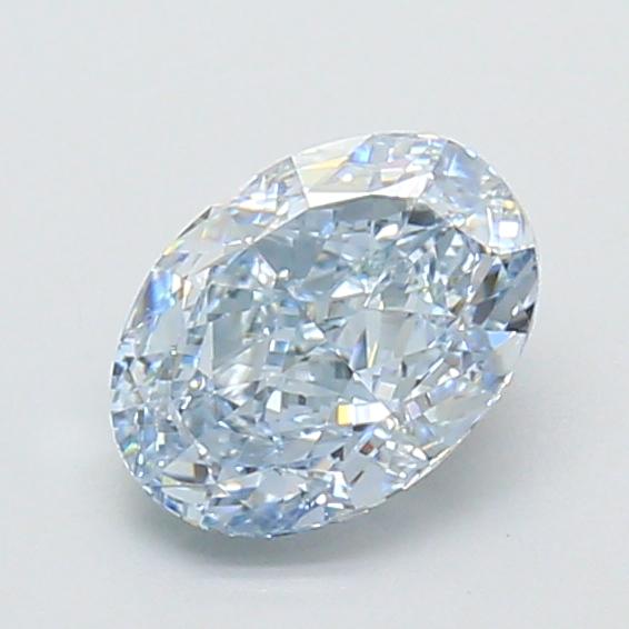 1.12 Ct. Fancy Intense Blue Oval Lab Grown Diamond
