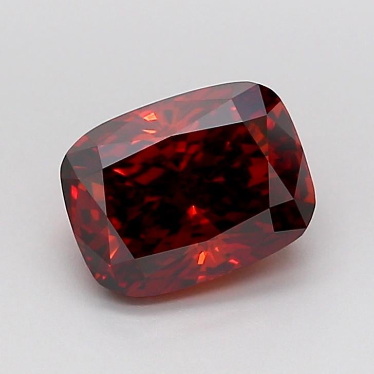1.65 Ct. Fancy Vivid  Orange Cushion Lab Grown Diamond