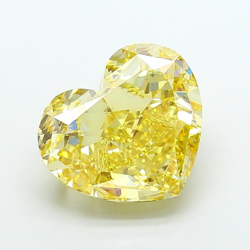 10.03 Ct. Fancy Intense Yellow Heart Lab Grown Diamond
