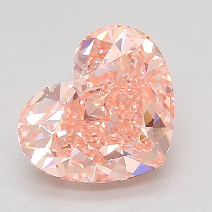 3.03 Ct. Fancy Vivid Pink Heart Lab Grown Diamond
