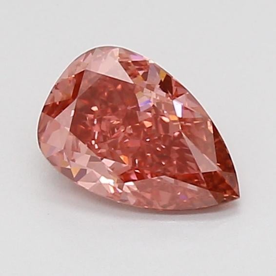 0.91 Ct. Fancy Vivid Pink Pear Lab Grown Diamond