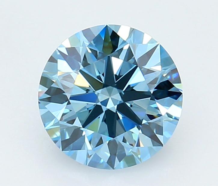 1.84 Ct. Fancy Vivid  Blue Round Lab Grown Diamond