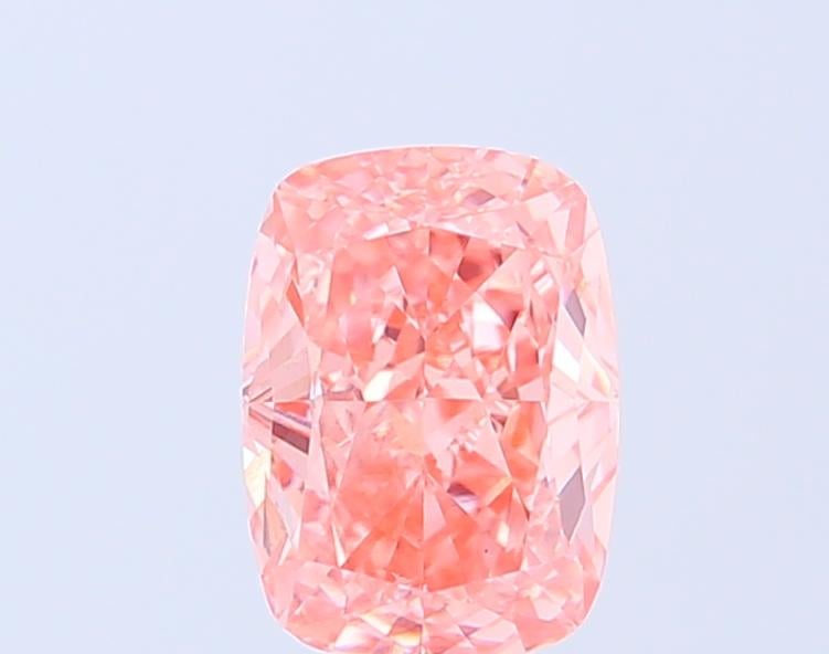 2.01 Ct. Fancy Vivid Pink Cushion Lab Grown Diamond