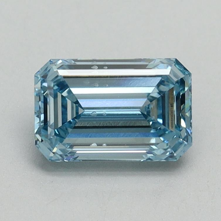 1.00 Ct. Fancy Vivid Blue Emerald Lab Grown Diamond