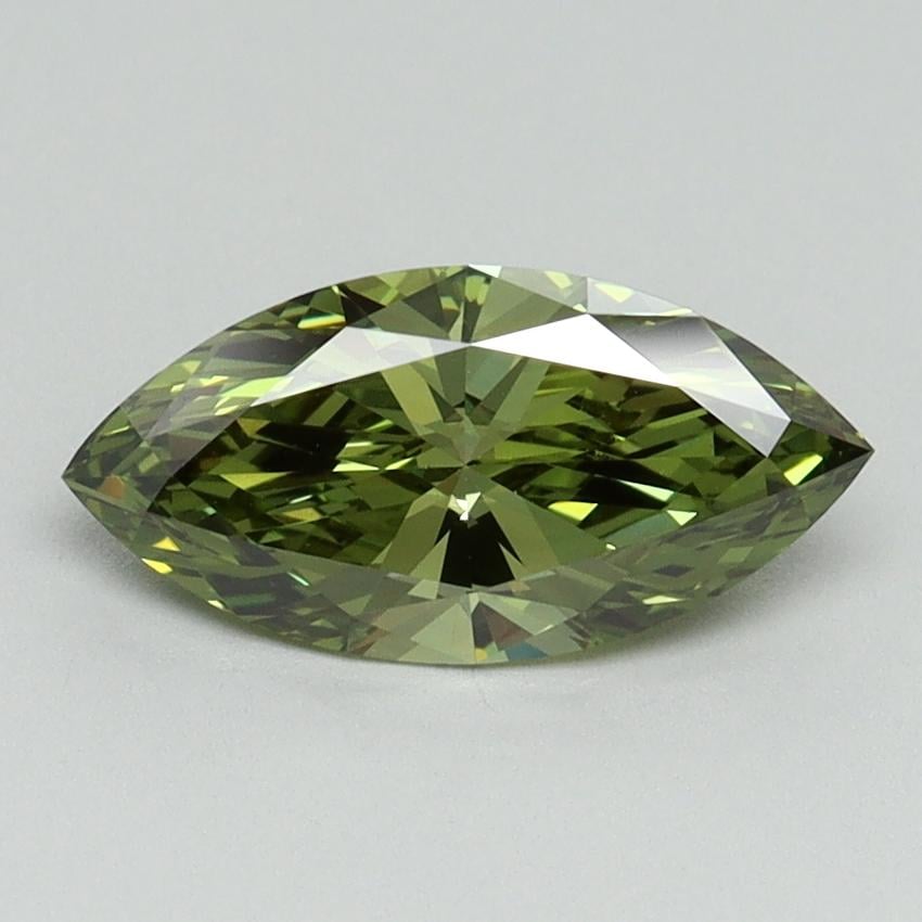 1.00 Ct. Fancy Vivid Green Marquise Lab Grown Diamond