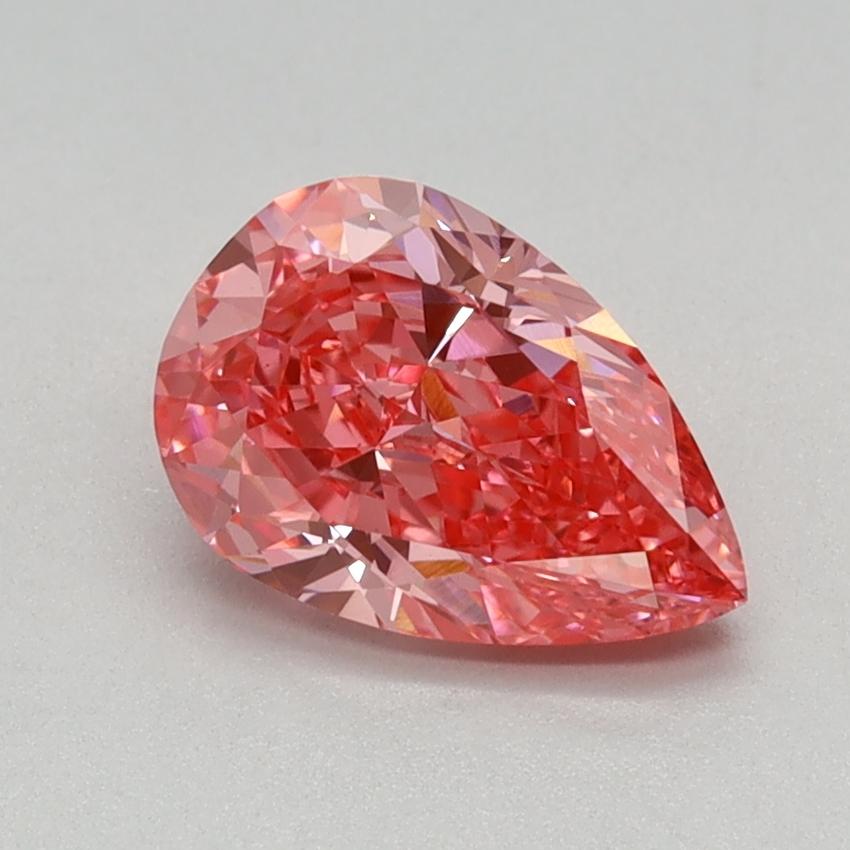 0.95 Ct. Fancy Vivid Pink Pear Lab Grown Diamond