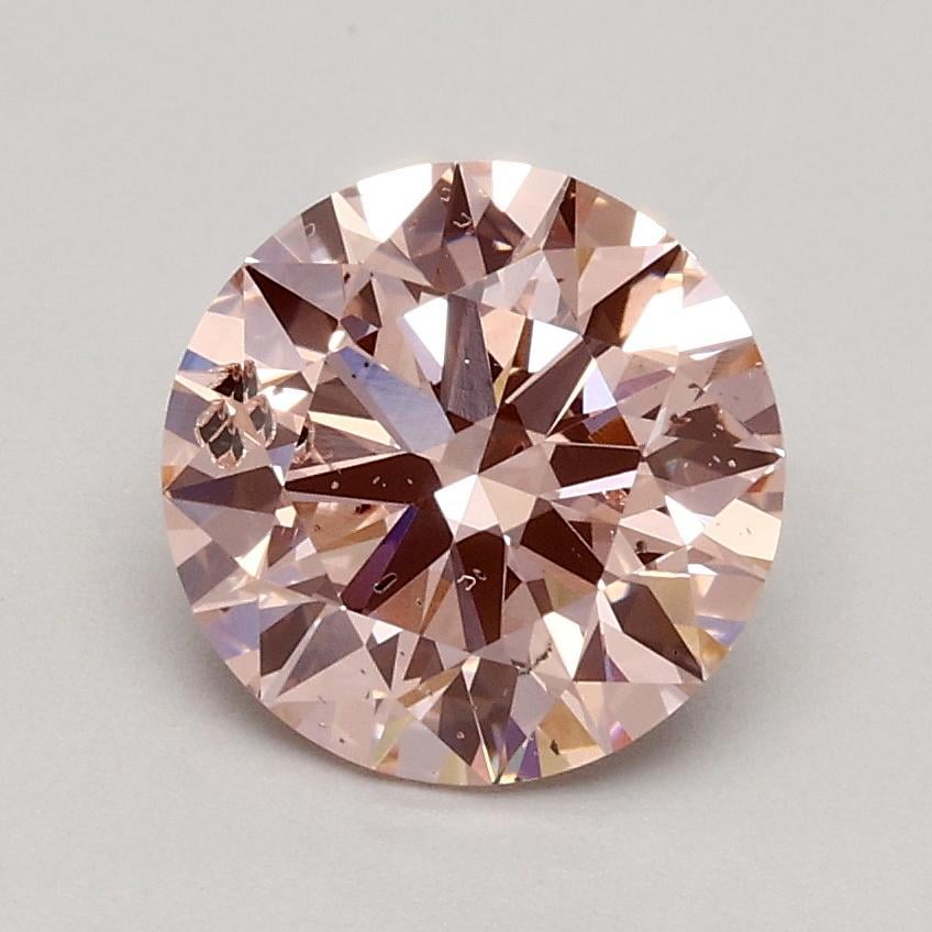 1.21 Ct. Fancy Light Pink Round Lab Grown Diamond