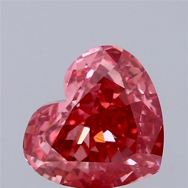 2.57 Ct. Fancy Vivid Pink Heart Lab Grown Diamond