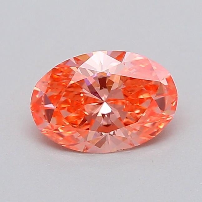0.32 Ct. Fancy Vivid  Pink Oval Lab Grown Diamond