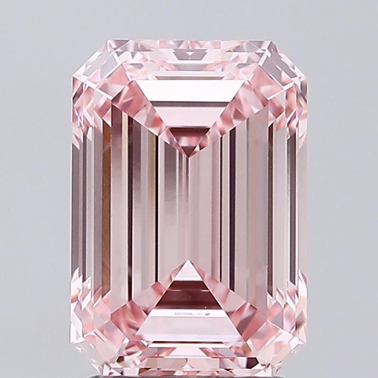 2.59 Ct. Fancy Intense Pink Emerald Lab Grown Diamond