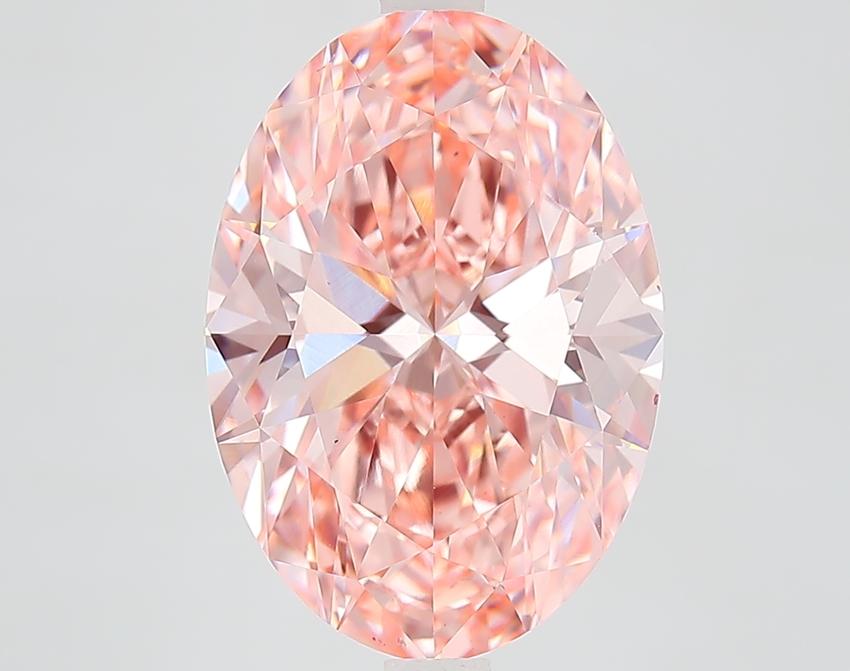 5.65 Ct. Fancy Pink Oval Lab Grown Diamond