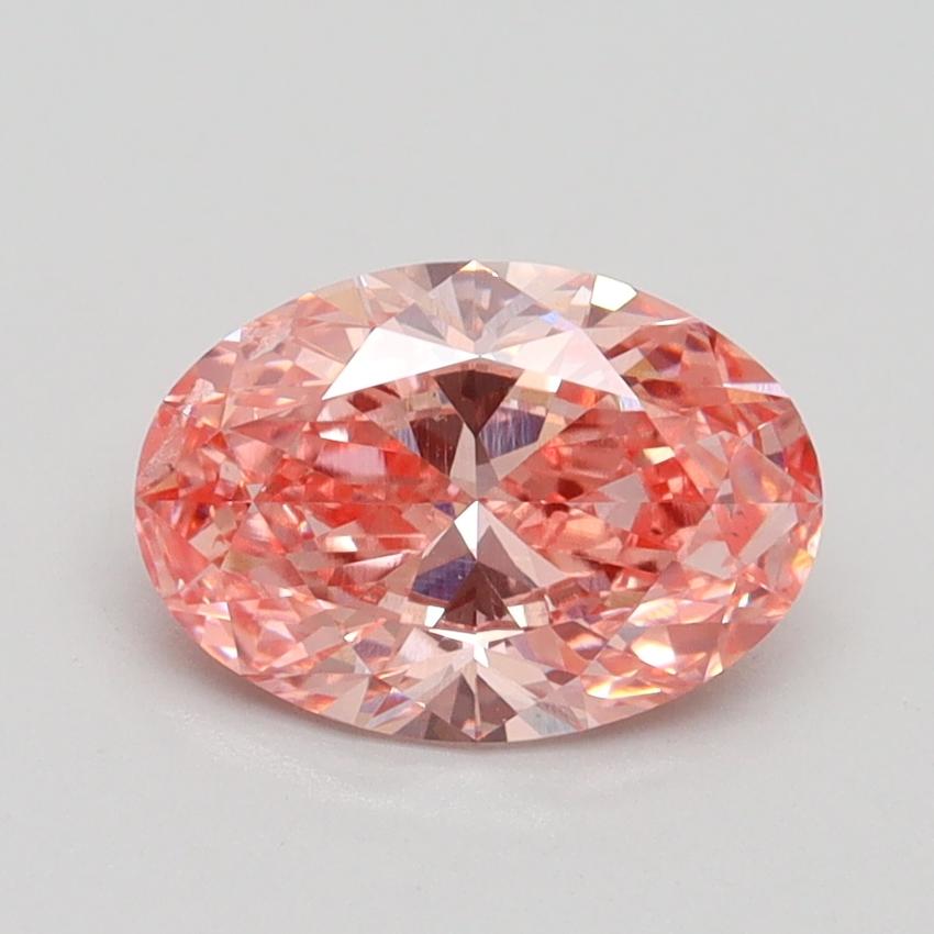 1.30 Ct. Fancy Vivid Pink Oval Lab Grown Diamond